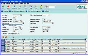 Screenshot Fixed Asset Accounting Screenshot Fixed Asset Accounting