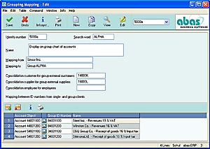 Screenshot Group accounting Screenshot Group accounting