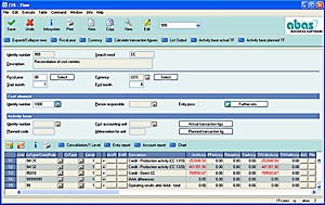 Screenshot Cost accounting Screenshot Cost accounting